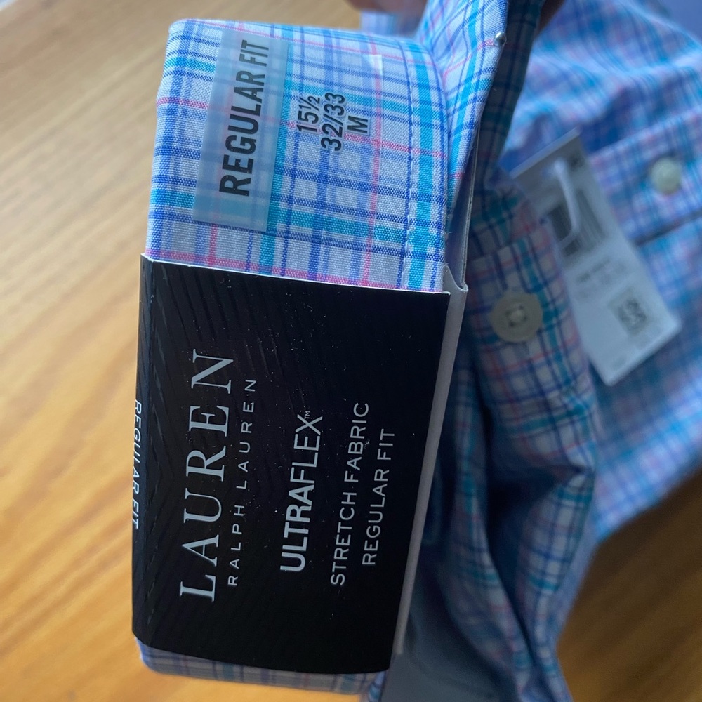 New w tags Lauren Men’s dress shirt ultra flex size M - Picture 5 of 7